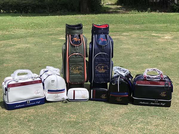Our Golf Bags, Boston Bags And Valuable Pouches On The Course