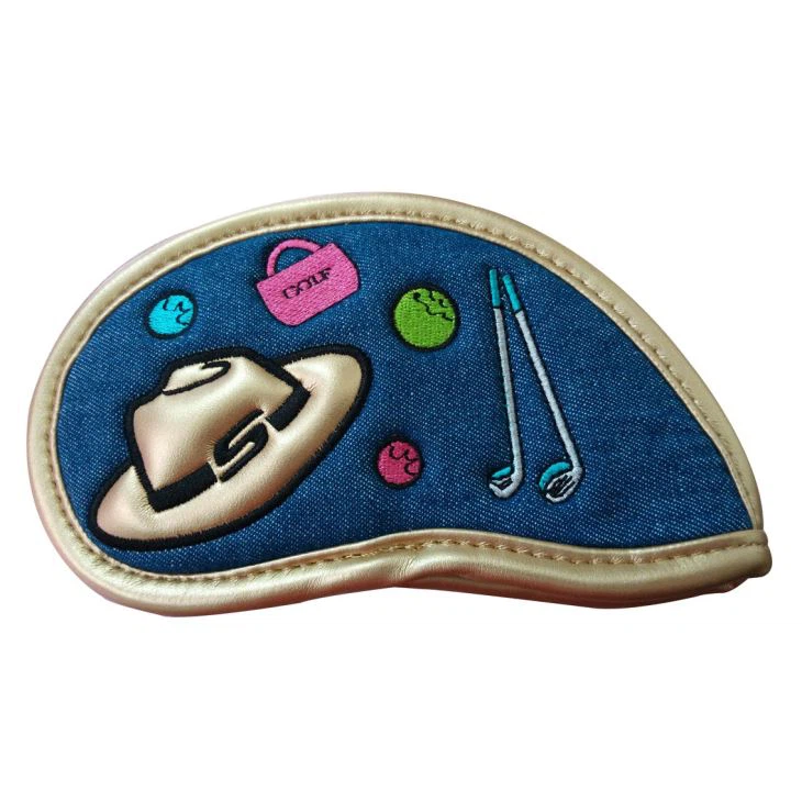 Denim Golf Iron Headcover Denim Golf Iron Headcover