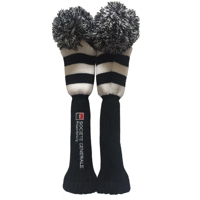 Golf Knited Pom Pom Club Headcover Manufacturer For United Kingdom Customer Golf Knited Pom Pom Club Headcover Manufacturer For United Kingdom Customer